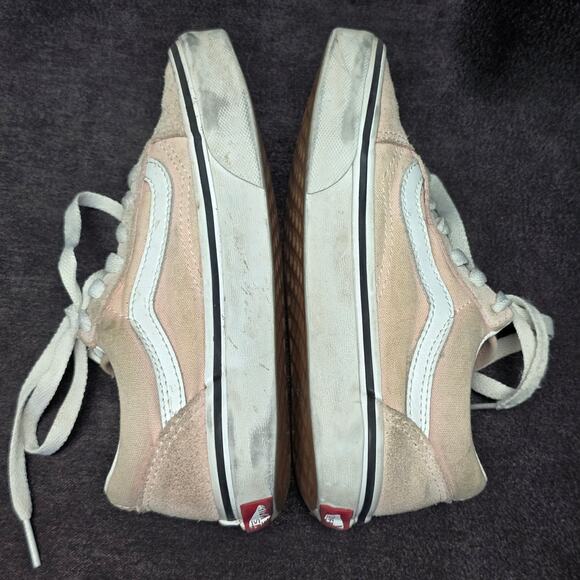 Vans Pink Off The Wall Old Skool Low Top Canvas Shoes - Picture 3 of 9